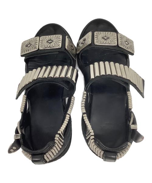 TOGA PULLA（トーガ プルラ）TOGA PULLA (トーガ プルラ) サンダル ブラック サイズ:38の古着・服飾アイテム