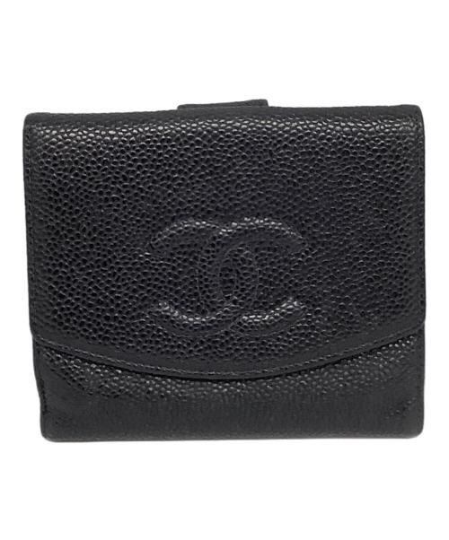 CHANEL（シャネル）CHANEL (シャネル) キャビアスキン ブラックの古着・服飾アイテム