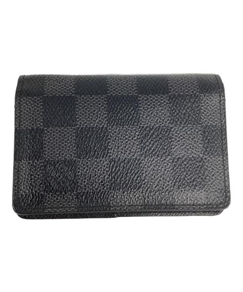 LOUIS VUITTON（ルイ ヴィトン）LOUIS VUITTON (ルイ ヴィトン) ダミエカードケース オーガナイザー・ドゥ・ポッシュ ブラックの古着・服飾アイテム
