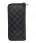 LOUIS VUITTON (ルイ ヴィトン) ダミエジッピー ウォレット ブラック：12000円