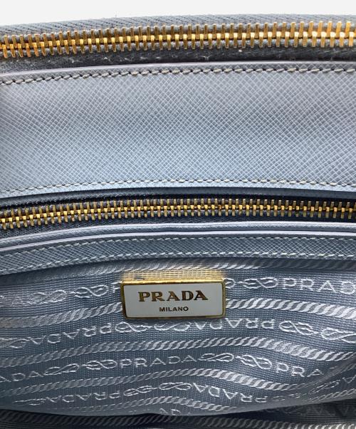 PRADA（プラダ）PRADA (プラダ) 2WAYバッグ ブルーの古着・服飾アイテム