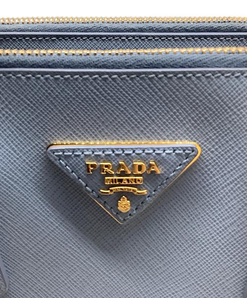 PRADA（プラダ）PRADA (プラダ) 2WAYバッグ ブルーの古着・服飾アイテム
