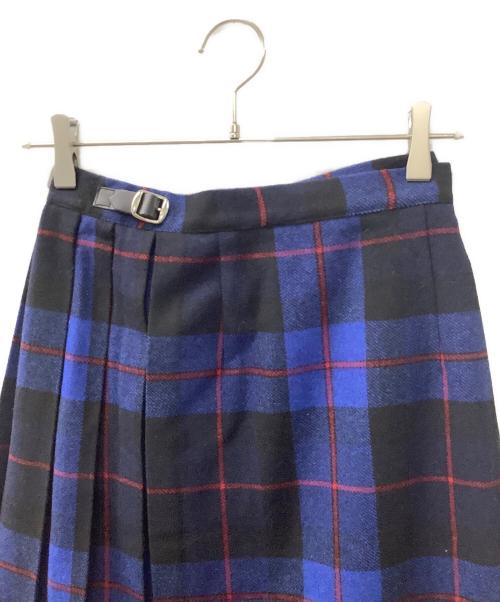 O'NEIL OF DUBLIN（オニールオブダブリン）O'NEIL OF DUBLIN (オニールオブダブリン) ウールスカート ブラック×ブルー 未使用品の古着・服飾アイテム