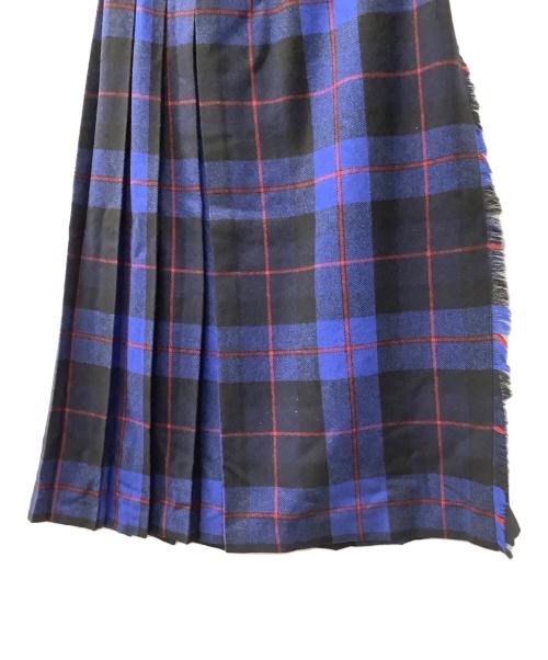 O'NEIL OF DUBLIN（オニールオブダブリン）O'NEIL OF DUBLIN (オニールオブダブリン) ウールスカート ブラック×ブルー 未使用品の古着・服飾アイテム