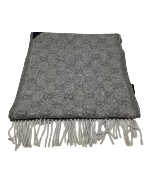 GUCCI（グッチ）GUCCI (グッチ) マフラー グレーの古着・服飾アイテム