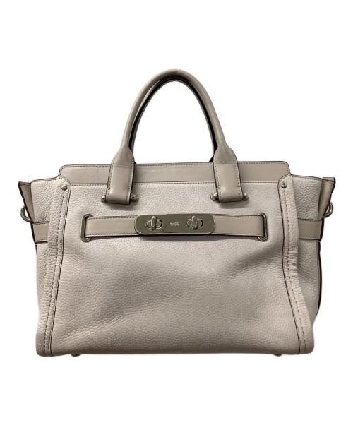 COACH（コーチ）COACH (コーチ) 2WAYショルダーバッグ ベージュの古着・服飾アイテム