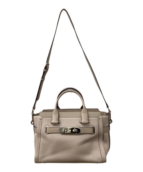 COACH（コーチ）COACH (コーチ) 2WAYショルダーバッグ ベージュの古着・服飾アイテム