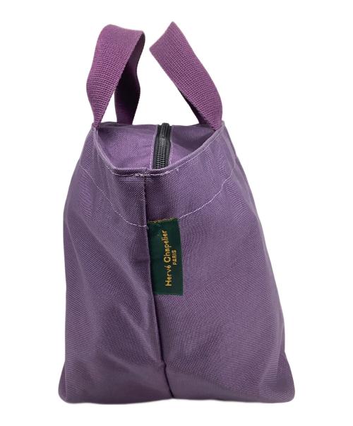 Herve Chapelier（エルベシャプリエ）Herve Chapelier (エルベシャプリエ) ハンドバッグ パープルの古着・服飾アイテム