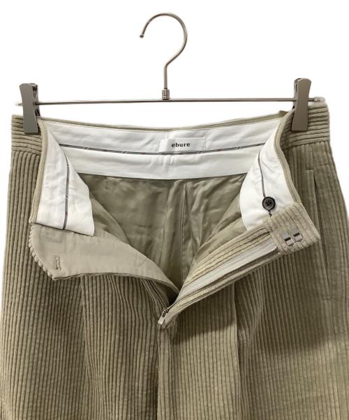 ebure（エブール）ebure (エブール) コーデュロイワイドパンツ ベージュ サイズ:38の古着・服飾アイテム