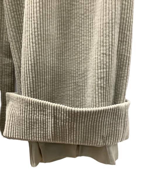 ebure（エブール）ebure (エブール) コーデュロイワイドパンツ ベージュ サイズ:38の古着・服飾アイテム