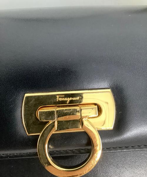 Salvatore Ferragamo（サルヴァトーレ フェラガモ）Salvatore Ferragamo (サルヴァトーレ フェラガモ) ガンチーニ ブラックの古着・服飾アイテム