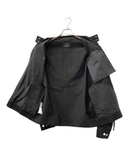 FRED PERRY（フレッドペリー）FRED PERRY (フレッドペリー) ART COMES FIRST (アートカムズファースト) SHIELD PATCH HARRINGTON JACKET ブラック サイズ:Lの古着・服飾アイテム