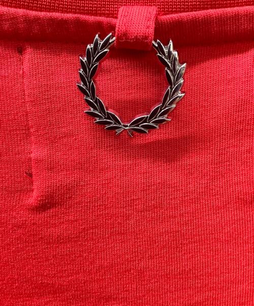 FRED PERRY（フレッドペリー）FRED PERRY (フレッドペリー) RAF SIMONS (ラフシモンズ) 長袖カットソー レッド サイズ:Sの古着・服飾アイテム