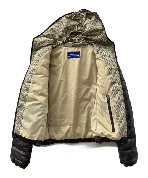 BURBERRY BLUE LABEL（バーバリーロンドンブルーレーベル）BURBERRY BLUE LABEL (バーバリーロンドンブルーレーベル) ダウンジャケット ブラック サイズ:38の古着・服飾アイテム