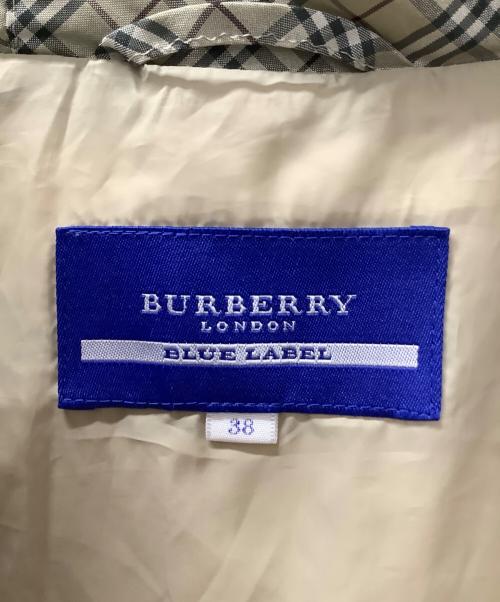 BURBERRY BLUE LABEL（バーバリーロンドンブルーレーベル）BURBERRY BLUE LABEL (バーバリーロンドンブルーレーベル) ダウンジャケット ブラック サイズ:38の古着・服飾アイテム