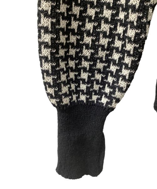 Needles（ニードルズ）Needles (ニードルズ) V Neck Cardigan - Houndstooth ブラック サイズ:Sの古着・服飾アイテム