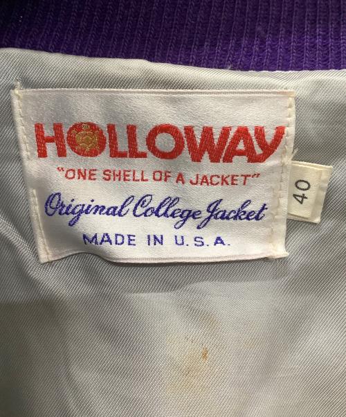 Holloway（ホロウェイ）Holloway (ホロウェイ) スタジャン パープル×イエロー サイズ:40の古着・服飾アイテム