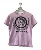 DIESELディーゼル）の古着「半袖Tシャツ」｜ピンク