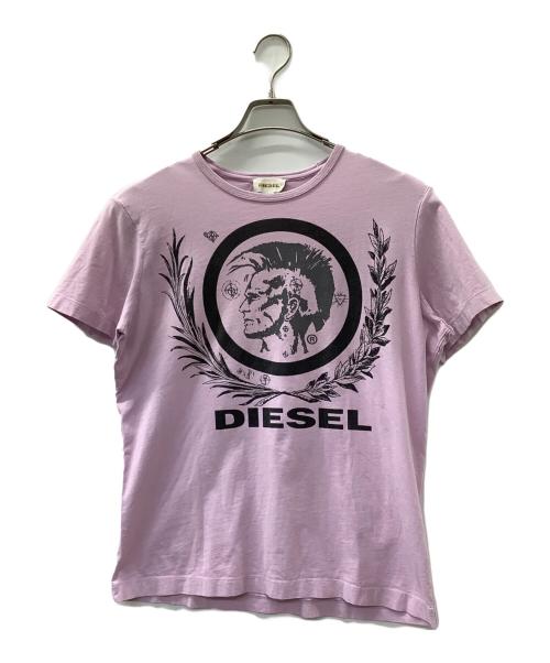 DIESEL（ディーゼル）DIESEL (ディーゼル) 半袖Tシャツ ピンク サイズ:Lの古着・服飾アイテム