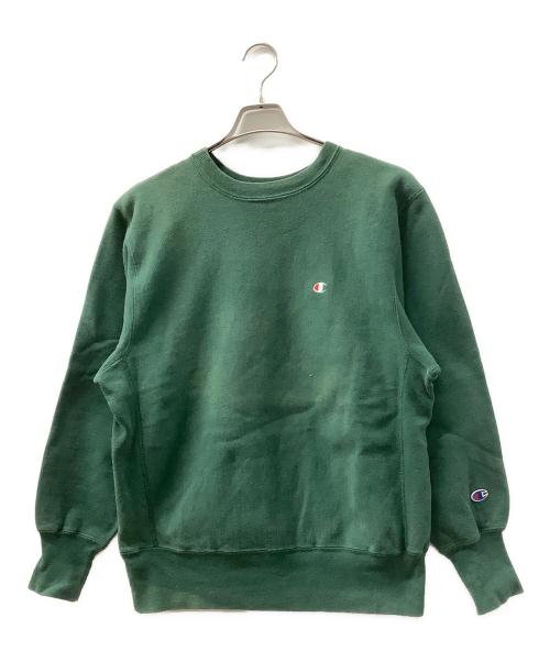 Champion REVERSE WEAVE（チャンピオン リバース ウィーブ）Champion REVERSE WEAVE (チャンピオン リバース ウィーブ) スウェット グリーン サイズ:Lの古着・服飾アイテム