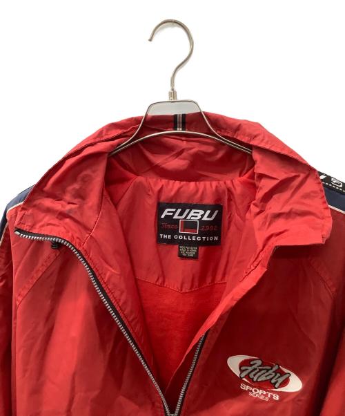 FUBU（フブ）FUBU (フブ) ナイロンジャケット レッド×ブラック サイズ:-の古着・服飾アイテム