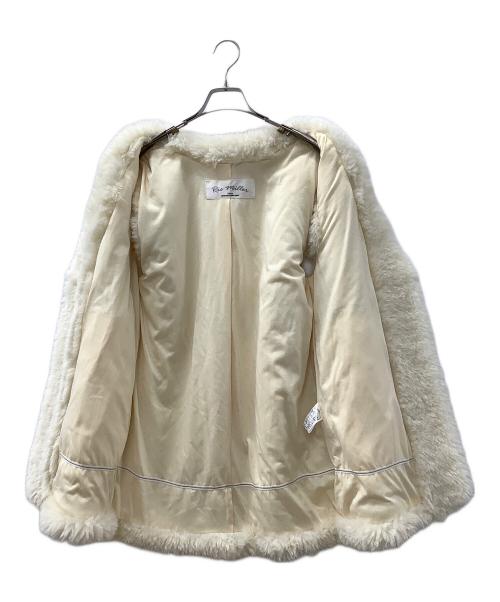 Rie miller（リエ ミラー）Rie miller (リエ ミラー) エコファーミドル丈ジレ ベージュ サイズ:38 未使用品の古着・服飾アイテム