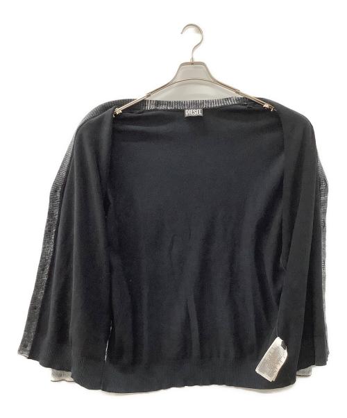 DIESEL（ディーゼル）DIESEL (ディーゼル) K-LARENCE CARDIGAN ブラック サイズ: XSの古着・服飾アイテム