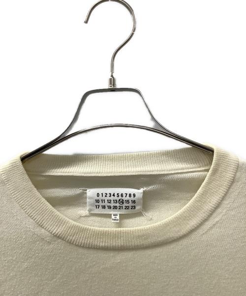 Maison Margiela（メゾンマルジェラ）Maison Margiela (メゾンマルジェラ) エルボーパッチニット ベージュ サイズ:Mの古着・服飾アイテム