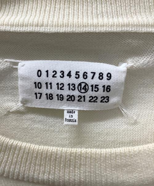 Maison Margiela（メゾンマルジェラ）Maison Margiela (メゾンマルジェラ) エルボーパッチニット ベージュ サイズ:Mの古着・服飾アイテム