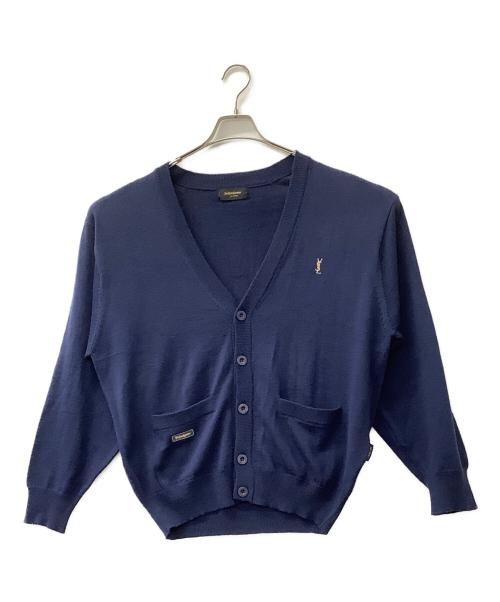 Yves Saint Laurent（イヴサンローラン）Yves Saint Laurent (イヴサンローラン) 薄手カーディガン ネイビー サイズ:Lの古着・服飾アイテム