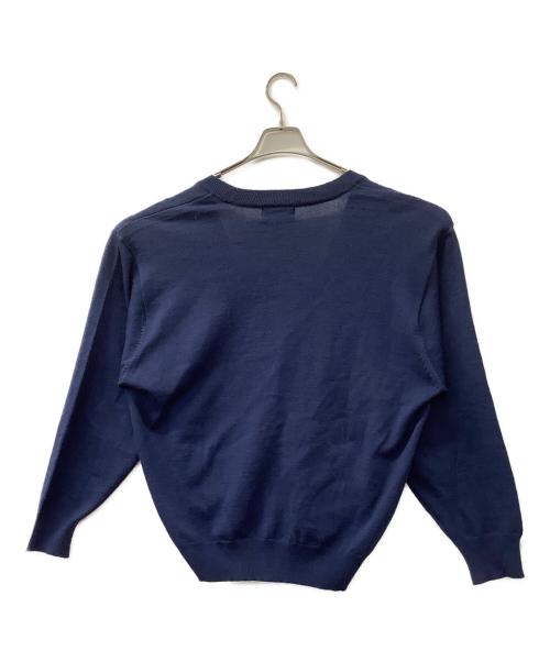 Yves Saint Laurent（イヴサンローラン）Yves Saint Laurent (イヴサンローラン) 薄手カーディガン ネイビー サイズ:Lの古着・服飾アイテム