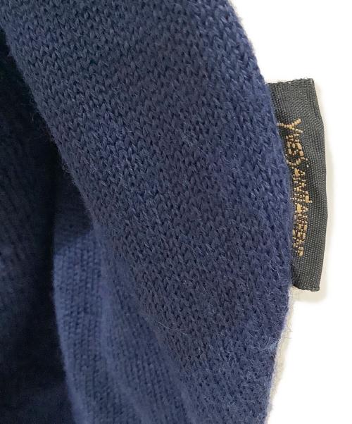 Yves Saint Laurent（イヴサンローラン）Yves Saint Laurent (イヴサンローラン) 薄手カーディガン ネイビー サイズ:Lの古着・服飾アイテム