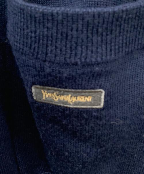 Yves Saint Laurent（イヴサンローラン）Yves Saint Laurent (イヴサンローラン) 薄手カーディガン ネイビー サイズ:Lの古着・服飾アイテム
