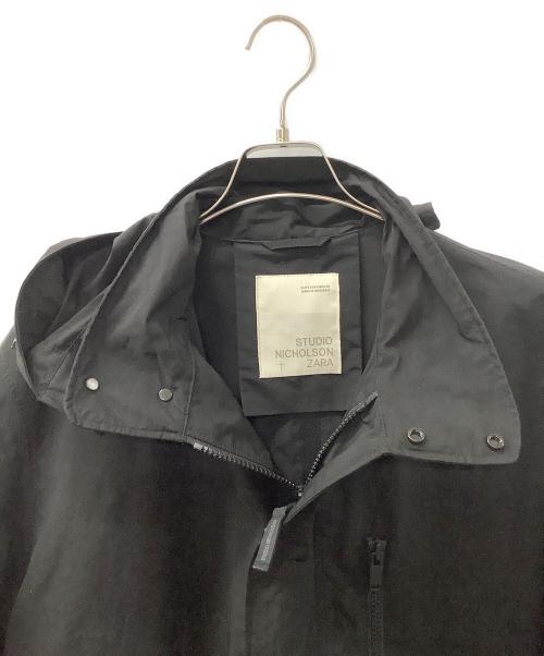 STUDIO NICHOLSON（スタジオ ニコルソン）STUDIO NICHOLSON (スタジオ ニコルソン) ZARA (ザラ) ナイロンコート ブラック サイズ:38の古着・服飾アイテム