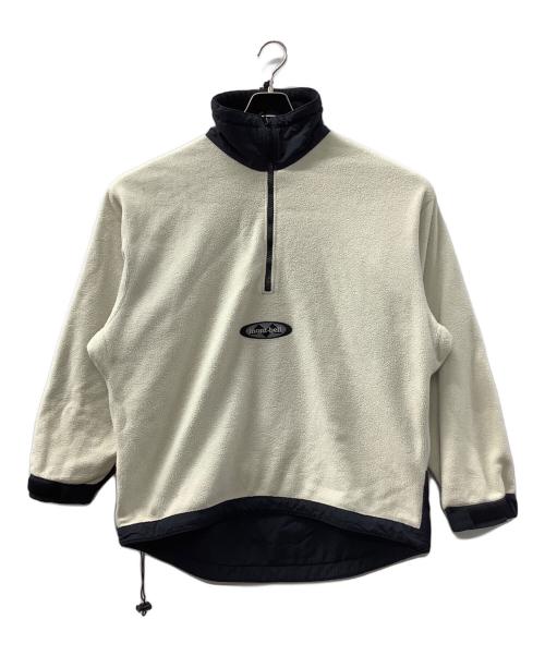mont-bell（モンベル）mont-bell (モンベル) 90sハーフジップフリース ホワイト×ネイビー サイズ:Lの古着・服飾アイテム