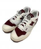 NEW BALANCEニューバランス）の古着「550 Sea Salt Classic CRIMSON」｜ホワイト×ボルドー