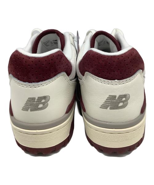 NEW BALANCE（ニューバランス）NEW BALANCE (ニューバランス) 550 Sea Salt Classic CRIMSON ホワイト×ボルドー サイズ:US8.5の古着・服飾アイテム