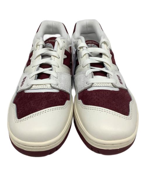 NEW BALANCE（ニューバランス）NEW BALANCE (ニューバランス) 550 Sea Salt Classic CRIMSON ホワイト×ボルドー サイズ:US8.5の古着・服飾アイテム