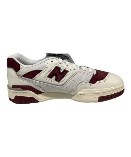 NEW BALANCE（ニューバランス）NEW BALANCE (ニューバランス) 550 Sea Salt Classic CRIMSON ホワイト×ボルドー サイズ:US8.5の古着・服飾アイテム