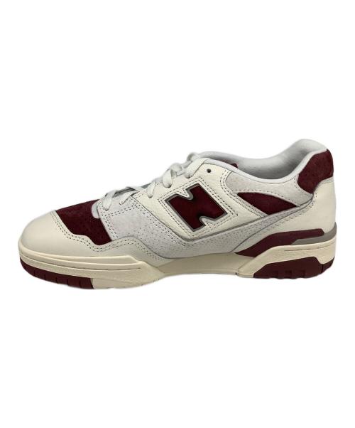 NEW BALANCE（ニューバランス）NEW BALANCE (ニューバランス) 550 Sea Salt Classic CRIMSON ホワイト×ボルドー サイズ:US8.5の古着・服飾アイテム