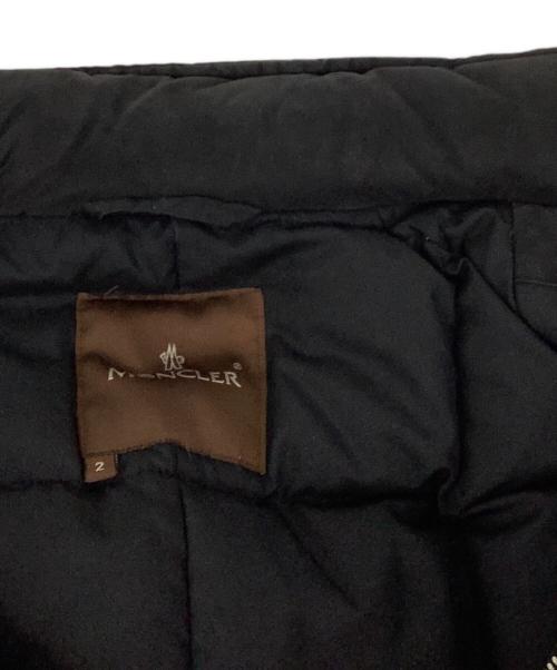 MONCLER（モンクレール）MONCLER (モンクレール) ダウンコート ブラック サイズ:2の古着・服飾アイテム