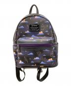 DISNEY×Lounge Flyディズニー×ラウンジフライ）の古着「ミニリュック」｜パープル×ネイビー
