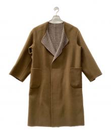 6(ROKU) BEAUTY&YOUTH（ロク ビューティーアンドユース）の古着「REVER SEWING GOWN COAT」｜ブラウン