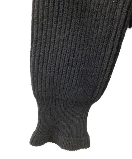 sacai（サカイ）sacai (サカイ) 22AW ウールニット × チョークストライプ プルオーバーセーター  ブラック サイズ:1の古着・服飾アイテム