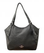 COACHコーチ）の古着「レザートートバッグ」｜ブラック