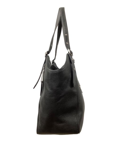 COACH（コーチ）COACH (コーチ) レザートートバッグ ブラックの古着・服飾アイテム