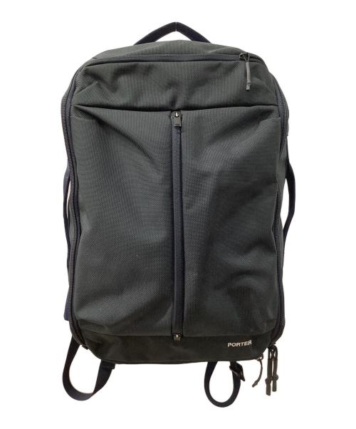 PORTER（ポーター）PORTER (ポーター) アップサイド 3WAY BRIEFCASE ネイビーの古着・服飾アイテム