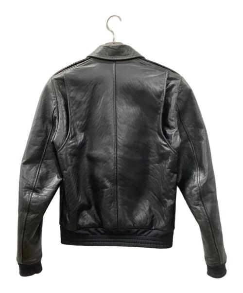 BALENCIAGA（バレンシアガ）BALENCIAGA (バレンシアガ) レザージャケット ブラック サイズ:46の古着・服飾アイテム
