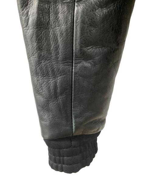 BALENCIAGA（バレンシアガ）BALENCIAGA (バレンシアガ) レザージャケット ブラック サイズ:46の古着・服飾アイテム