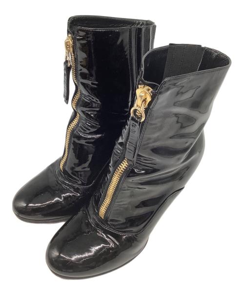 VALENTINO（ヴァレンティノ）VALENTINO (ヴァレンティノ) ショートブーツ ブラック サイズ:37の古着・服飾アイテム